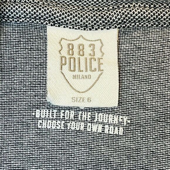 883 Police Milano Tide Hooded Sweatshirt Navy Men's Hoodies Size 6 - Picture 8 of 14